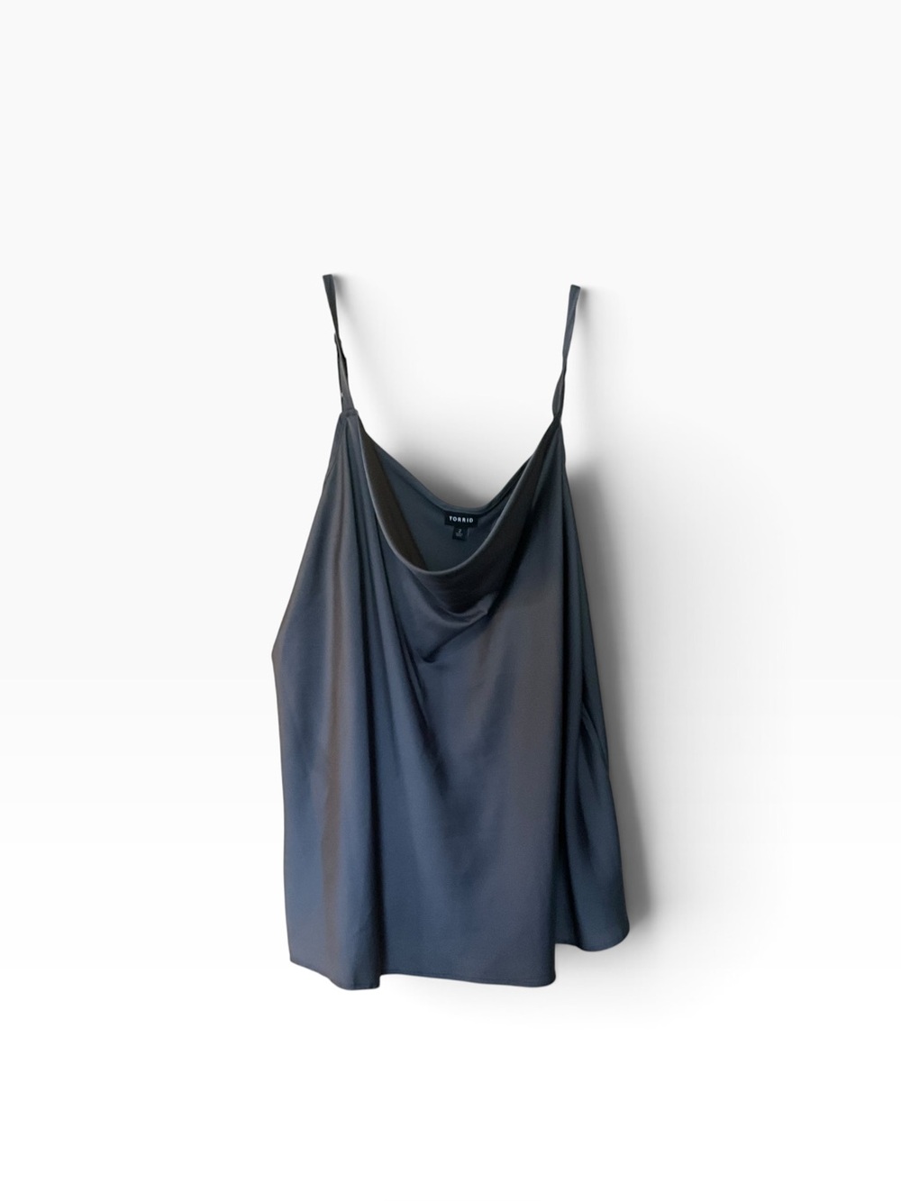 Torrid NWT Satin Cowl Neck Cami Silver Grey Size 2 / 2X 18-20
